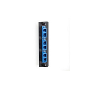 Black Box Low-density Single-mode Fiber Adapter Panel - Ceramic Sleeve, (3) Sc Duplex, Blue, Gsa, Taa (JPM451C)