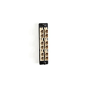 Black Box High-density Multimode Fiber Adapter Panel - Ceramic Sleeve, (6) Sc Duplex, Beige, Gsa, Taa (JPM463B)