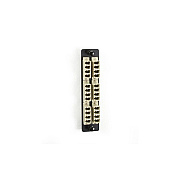 Black Box High-density Multimode Fiber Adapter Panel - Ceramic Sleeve, (12) Lc Duplex, Beige, Gsa, Taa (JPM467BR2)