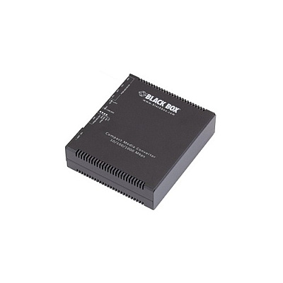 Black Box Gigabit Ethernet (1000-mbps) Media Converter - (2) 10/100/1000-mbps Copper To 100/1000-mbps Fiber Sfp, Gsa, Taa (LGC5150A)
