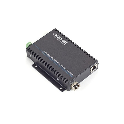 Black Box Gigabit Ethernet Industrial Poe Media Converter 10/100/1000-mbps Copper To 1000-mbps Sfp Fiber,extreme Temperature,gsa,taa (LGC5300A)