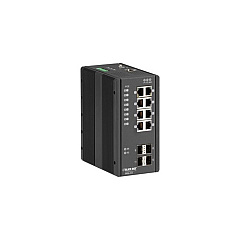 Black Box Gigabit Ethernet Extreme Temperature Managed Poe+ Switch(8)10/100/1000-mbps Copper Rj45,(4)100/1000-mbps Sfp,gsa,taa (LIE1014A)