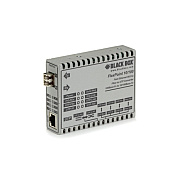 Black Box Fast Ethernet (100-mbps) Media Converter - 10/100-mbps Copper To 100-mbps Multimode Fiber, 1300nm, 2km, Lc, Gsa, Taa (LMC100ALCR2)