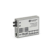 Black Box Fast Ethernet (100-mbps) Media Converter - 10/100-mbps Copper To 100-mbps Multimode Fiber, 1300nm, 2km, St, Gsa, Taa (LMC100AR3)