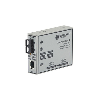 Black Box Ethernet (10-mbps) Media Converter - 10-mbps Copper To 10-mbps Multimode Fiber, 850nm, 2km, Sc, Gsa, Taa (LMC212AMMSCR2)