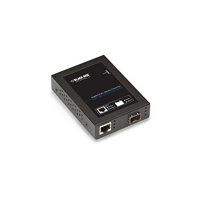 Black Box Gigabit Ethernet (1000-mbps) Poe+ Media Converter - 10/100/1000-mbps Copper To 1000-mbps Fiber Sfp, Gsa, Taa (LPS535ASFP)
