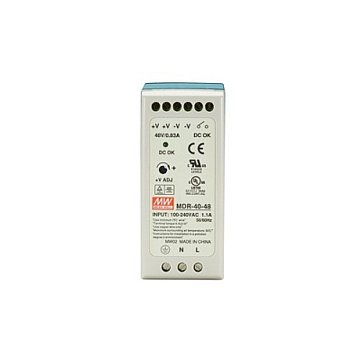 Black Box Din Rail Industrial Power Supply - 40w, 48vdc (MDR4048)