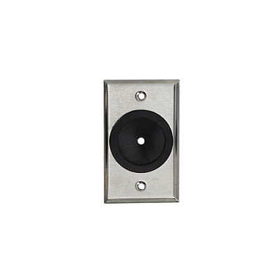 Black Box Av Wallplate - Stainless Steel - 1/4" To 1-3/4" Rubber Grommet, Gsa, Taa (WP841)