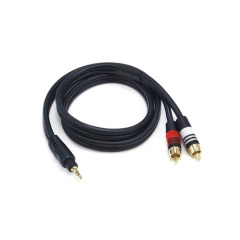 Monoprice Stereo M To 2rca M Cable 3ft - Black (5597)