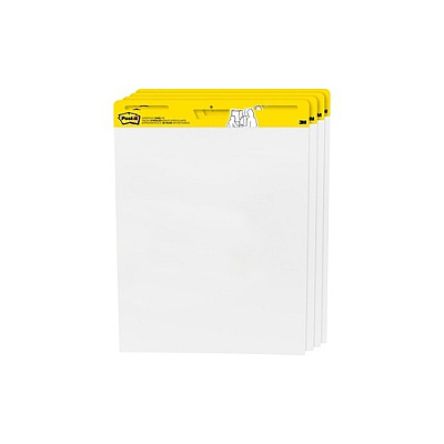 3M 4pk Easel Pad White 25inx30in Shts Per Pad, Sell By Case (4 Pads/case) (559 VAD 4PK)