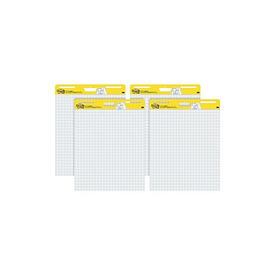 3M Easel Pad,grid Ruled White 25 In X 30 In (560 VAD 4PK)