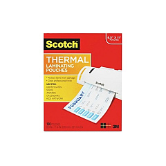3M Thermal Pouches, Letter Size,3 Mil Thick (TP3854100)