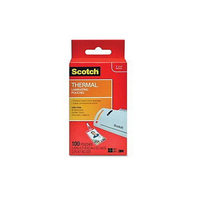 3M Thermal Pouches, Id Badge Without Clip (TP5852100)