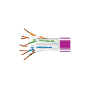 Black Box Cat6 550-mhz Solid Ethernet Bulk Cable - Unshielded (utp), Cmp Plenum, Purple, 1000-ft. (304.8-m) Pull-box, Gsa, Taa (EYN865BPB1000)