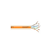 Black Box Cat6 550-mhz Solid Ethernet Bulk Cable - Unshielded (utp), Cmr Pvc, Orange, 1000-ft. (304.8-m) Pull-box, Gsa, Taa (EYN866APB1000)