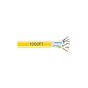 Black Box Cat6 550-mhz Solid Ethernet Bulk Cable - Unshielded (utp), Cmr Pvc, Yellow, 1000-ft. (304.8-m) Pull-box, Gsa, Taa (EYN872APB1000)