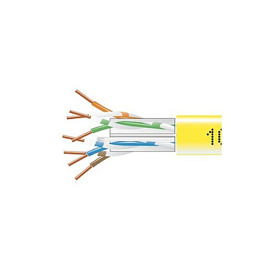 Black Box Cat6 550-mhz Solid Ethernet Bulk Cable - Unshielded (utp), Cmp Plenum, Yellow, 1000-ft. (304.8-m) Pull-box, Gsa, Taa (EYN873BPB1000)
