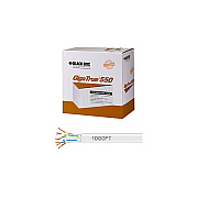 Black Box Cat6 550-mhz Solid Ethernet Bulk Cable - Unshielded (utp), Cmr Pvc, White, 1000-ft. (304.8-m) Pull-box, Gsa, Taa (EYN874APB1000)