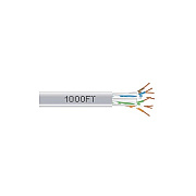 Black Box Cat6 550-mhz Solid Ethernet Bulk Cable - Unshielded (utp), Cmr Pvc, Gray, 1000-ft. (304.8-m) Pull-box, Gsa, Taa (EYN876APB1000)