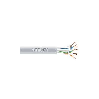 Black Box Cat6 550-mhz Solid Ethernet Bulk Cable - Unshielded (utp), Cmr Pvc, Gray, 1000-ft. (304.8-m) Pull-box, Gsa, Taa (EYN876APB1000)