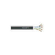 Black Box Cat6 550-mhz Solid Ethernet Bulk Cable - Unshielded (utp), Cmr Pvc, Black, 1000-ft. (304.8-m) Pull-box, Gsa, Taa (EYN880APB1000)
