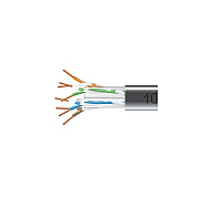 Black Box Cat6 550-mhz Solid Ethernet Bulk Cable - Unshielded (utp), Cmp Plenum, Black, 1000-ft. (304.8-m) Pull-box, Gsa, Taa (EYN881BPB1000)