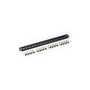 Black Box Rackmount Fiber Panel With Connectors (unassembled) - 1u, (16) Sc Simplex, Gsa, Taa (JPM430A)
