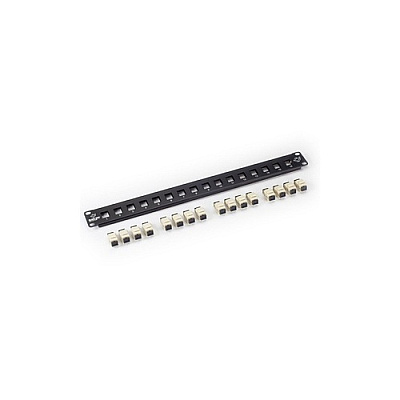 Black Box Rackmount Fiber Panel With Connectors (unassembled) - 1u, (16) Sc Simplex, Gsa, Taa (JPM430A)