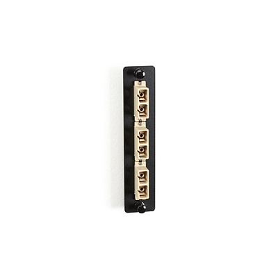 Black Box Low-density Multimode Fiber Adapter Panel - Ceramic Sleeve, (3) Sc Duplex, Beige, Gsa, Taa (JPM451B)