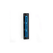 Black Box Low-density Single-mode Fiber Adapter Panel - Ceramic Sleeve, (6) Lc Duplex, Blue, Gsa, Taa (JPM455CR2)