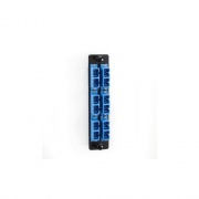 Black Box High-density Single-mode Fiber Adapter Panel - Ceramic Sleeve, (6) Sc Duplex, Blue, Gsa, Taa (JPM461C)