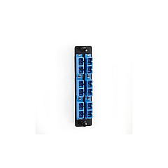 Black Box High-density Single-mode Fiber Adapter Panel - Ceramic Sleeve, (6) Sc Duplex, Blue, Gsa, Taa (JPM461C)