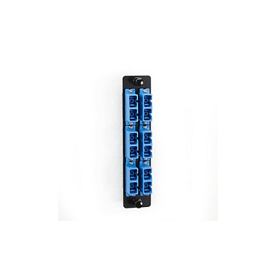 Black Box High-density Single-mode Fiber Adapter Panel - Ceramic Sleeve, (6) Sc Duplex, Blue, Gsa, Taa (JPM461C)