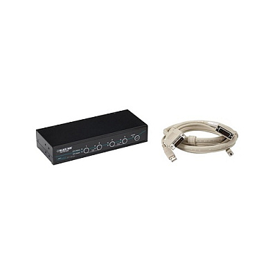 Black Box Dvi With Transparent Usb 2.0 Kit, 4-port, Gsa, Taa (KV9604AK)