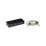 Black Box Desktop Kvm Switch - Dvi-d With Emulated Usb Keyboard/mouse, Includes Cables, 4-port, Gsa, Taa (KV9614AK)