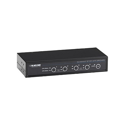 Black Box Dvi-d Single-head Desktop Kvm Switch - Bidirectional Usb, Audio, 4-port, Gsa, Taa (KV9634A)
