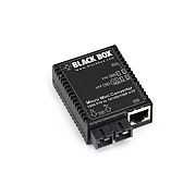 Black Box Gigabit Ethernet(1000-mbps) Media Converter-10/100/1000-mbps Copper To 1000-mbps Multimode Fiber,850nm,0.5km,sc,gsa,taa (LMC4002A)