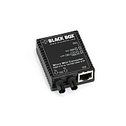 Black Box Gigabit Ethernet(1000-mbps)media Converter 10/100/1000-mbps Copper To 1000-mbps Singlemode Fiber,1310nm,12km,st,gsa,taa (LMC4003A)