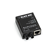 Black Box Fast Ethernet Media Converter-10/100/1000-mbps Copper To 100-mbps Singlemode Fiber, 1310nm, 30km, St, Gsa, Taa (LMC403A)
