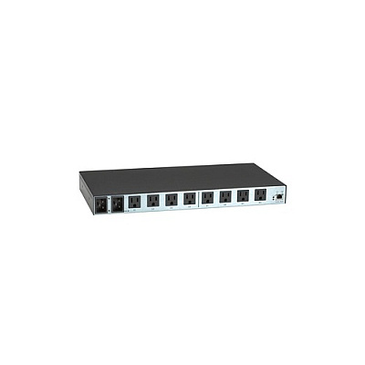 Black Box Horizontal Rackmount Remote Power Manager - 100-120-vac, Dual-circuit, 15-amp, (8) Nema 5-15 Outlet, Gsa, Taa (PS568AR2)