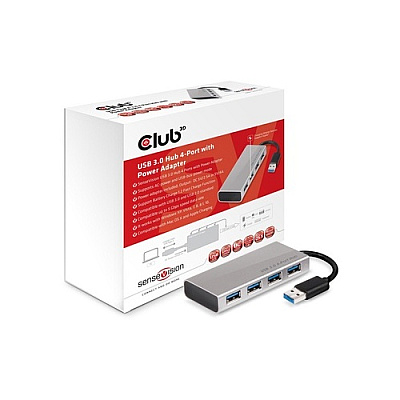 Club 3D Usb Type A 3.0 To 4 X Usb Type A 3.0 Alu (CSV1431)