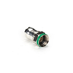 Black Box Coax Connector - Rg6, Compression, Quad Shielded, F-type, Pvc, Gsa, Taa, Non-returnable/non-cancelable (FCF02)