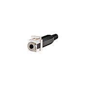 Leviton Fog White 1/4in Stereo Jack Keystone (KS14ST)