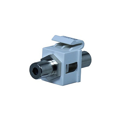 Leviton Fog White 3.5mm Stereo Keystone F/f (KS35ST)