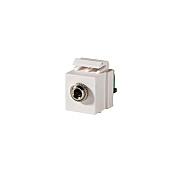 Leviton Cloud White Stereo Jack Screw Terminal (KS35STST88)