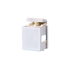 Leviton Keystone,blank,qty10 Fogwhite (KSB10)