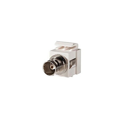Leviton Fog White Keystone 75ohm Bnc Feed-thru (KSBNC75)