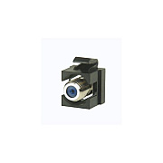 Leviton Black Keystone Recessed F-conn 75 Ohm (KSFCNR00)