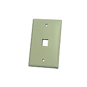 Leviton Elec Ivory 1-port Single Gang Faceplate (KSFPR113)