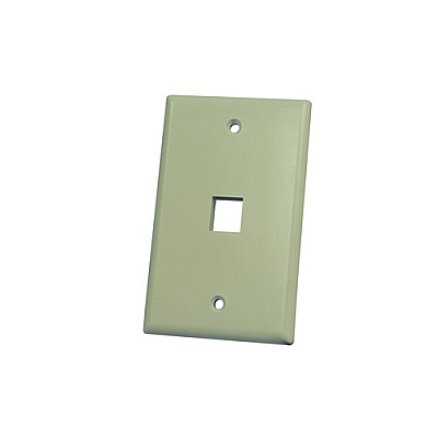 Leviton Elec Ivory 1-port Single Gang Faceplate (KSFPR113)